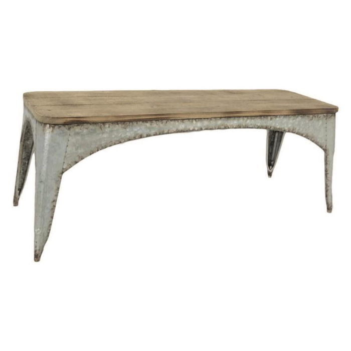 Tavolino in legno rettangolare cm117x36,5h44,5