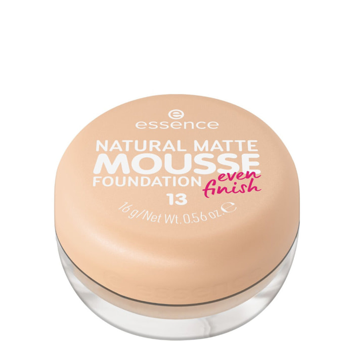 Natural Matte Mousse - Fond de Teint Mousse Fini Poudré
