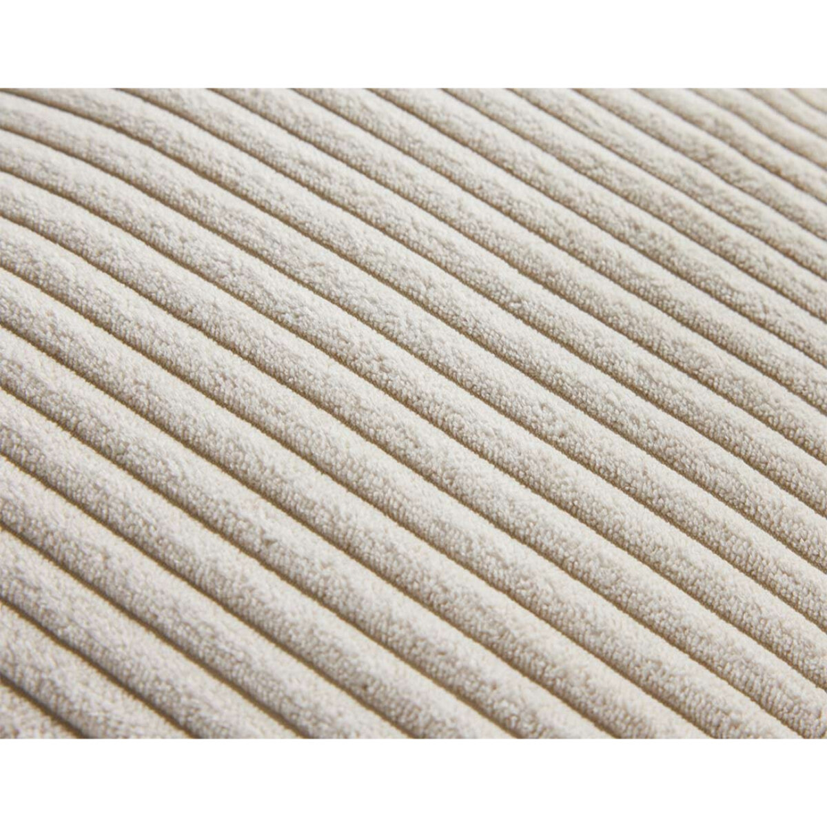 Garance - module d'assise 3 places avec accoudoir gauche - en velours côtelé - Beige