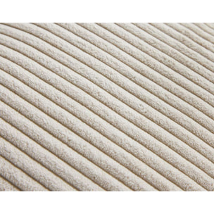 Garance - module d'assise 3 places avec accoudoir gauche - en velours côtelé - Beige