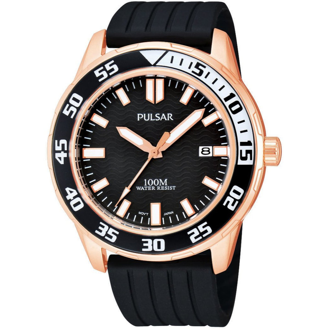 Reloj Pulsar PS9114X1 Hombre Analogico Cuarzo con Correa de Caucho