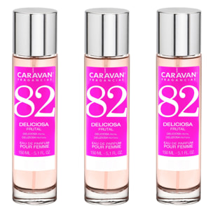 Caravan fragancias set de 3 frascos perfume de mujer nº82, de 150 ml