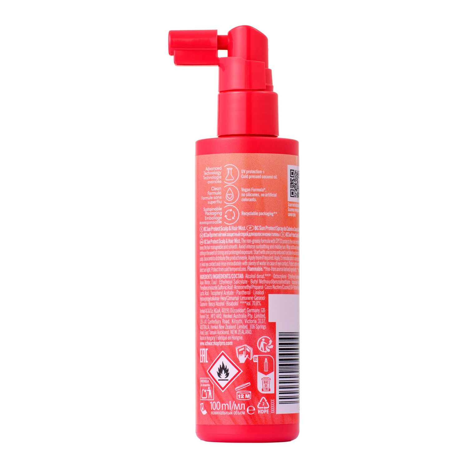 Bc Sun Protect SPF 20 - Brume Protectrice Cheveux et Cuir Chevelu 100ml