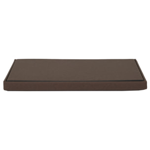 Coffre Banc Pliable Pu Marron