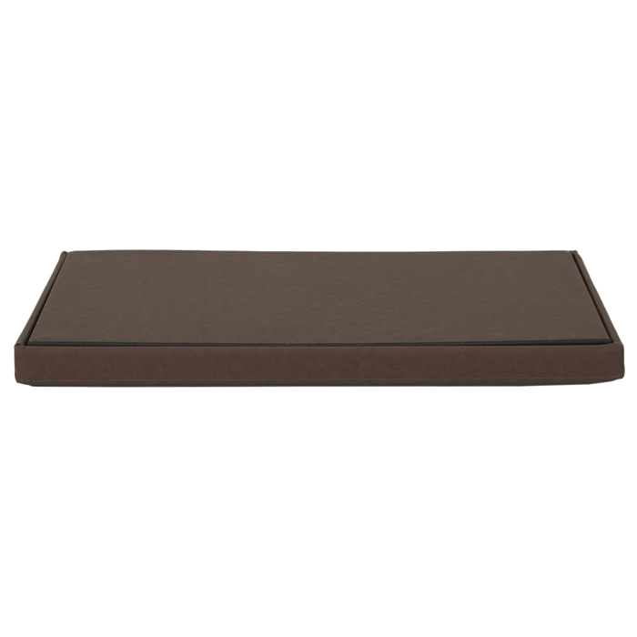 Coffre Banc Pliable Pu Marron