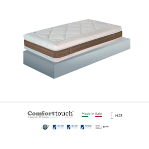 "Sun" H23 cm 90x200 guanciale Memory OMAGGIO sfoderabile Memory Foam a tre strati