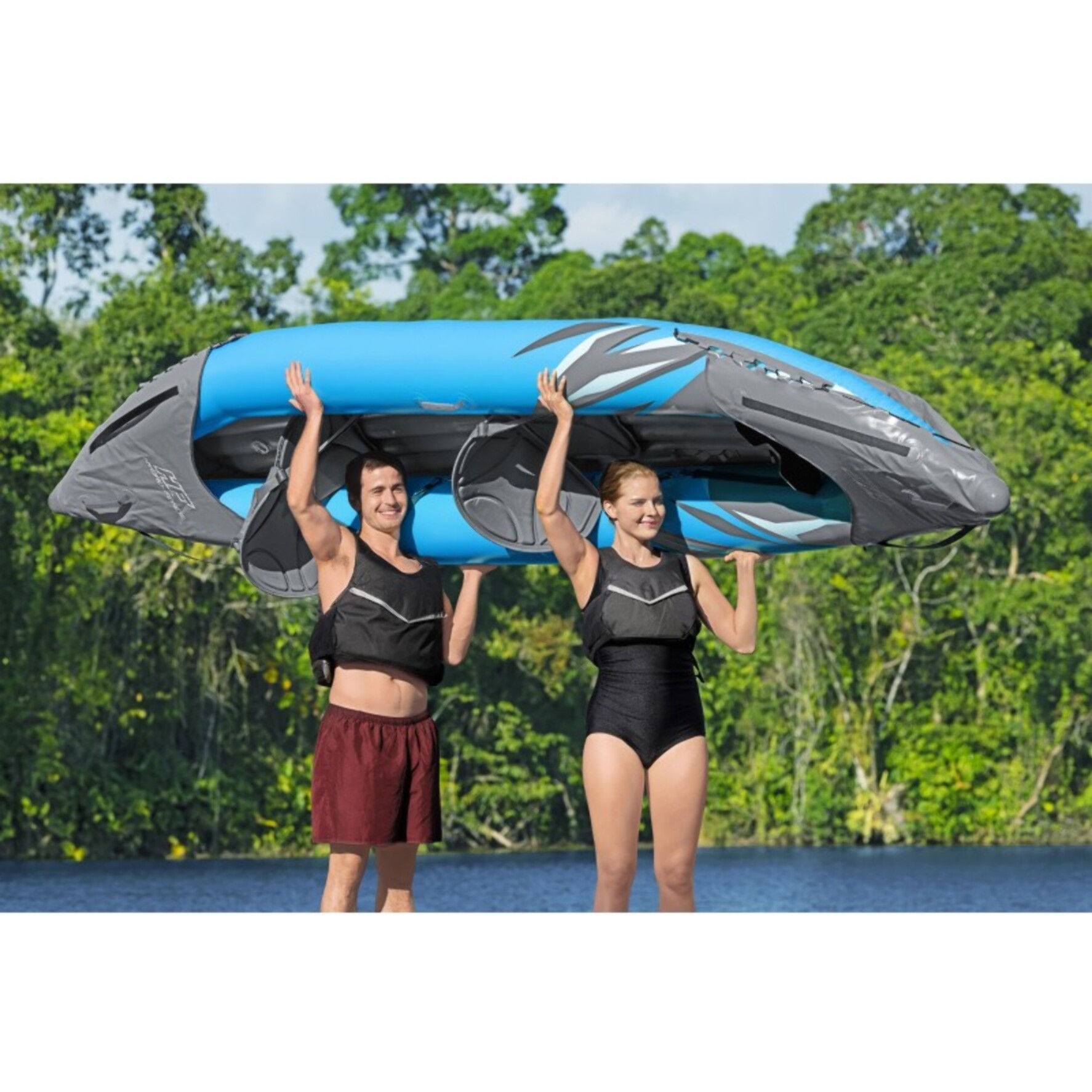 Bestway Kayak gonflable 2 places Surge Elite X2 de 3,82 m