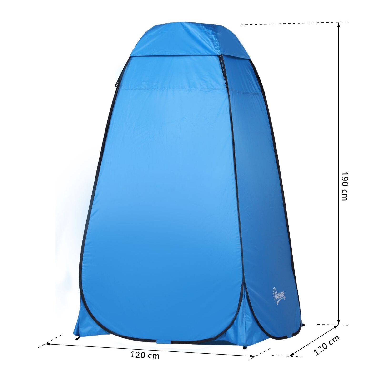 Carpa Vestidor de Poliéster Oxford Metal 1,2x1,2x1,9m Azul