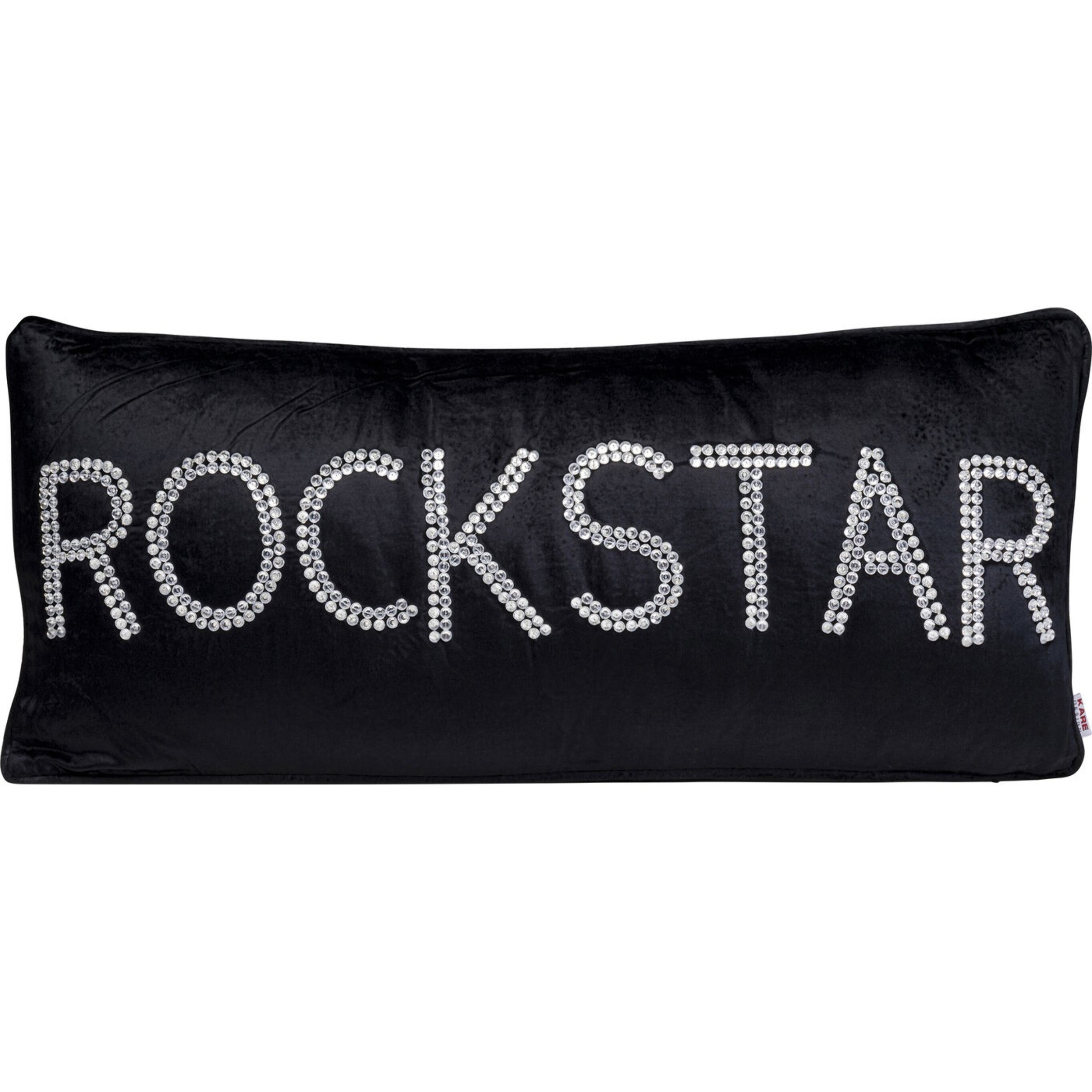 Coussin Beads Rockstar noir Kare Design