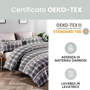 Intrecci – Set sacco piumino e federe in cotone Matrimoniale