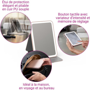 Miroir MEDISANA portable lumineux format tablette