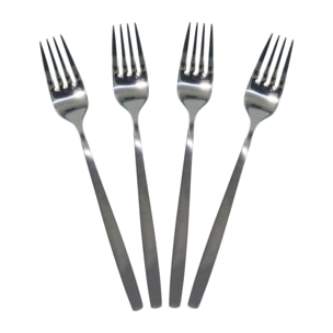 Menagere 16 Pieces Mat Shiny Inox