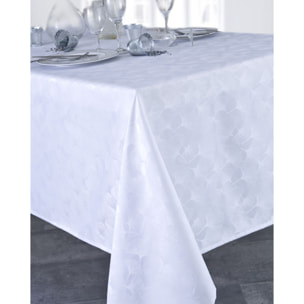 Nappe damassé ABANICO blanc