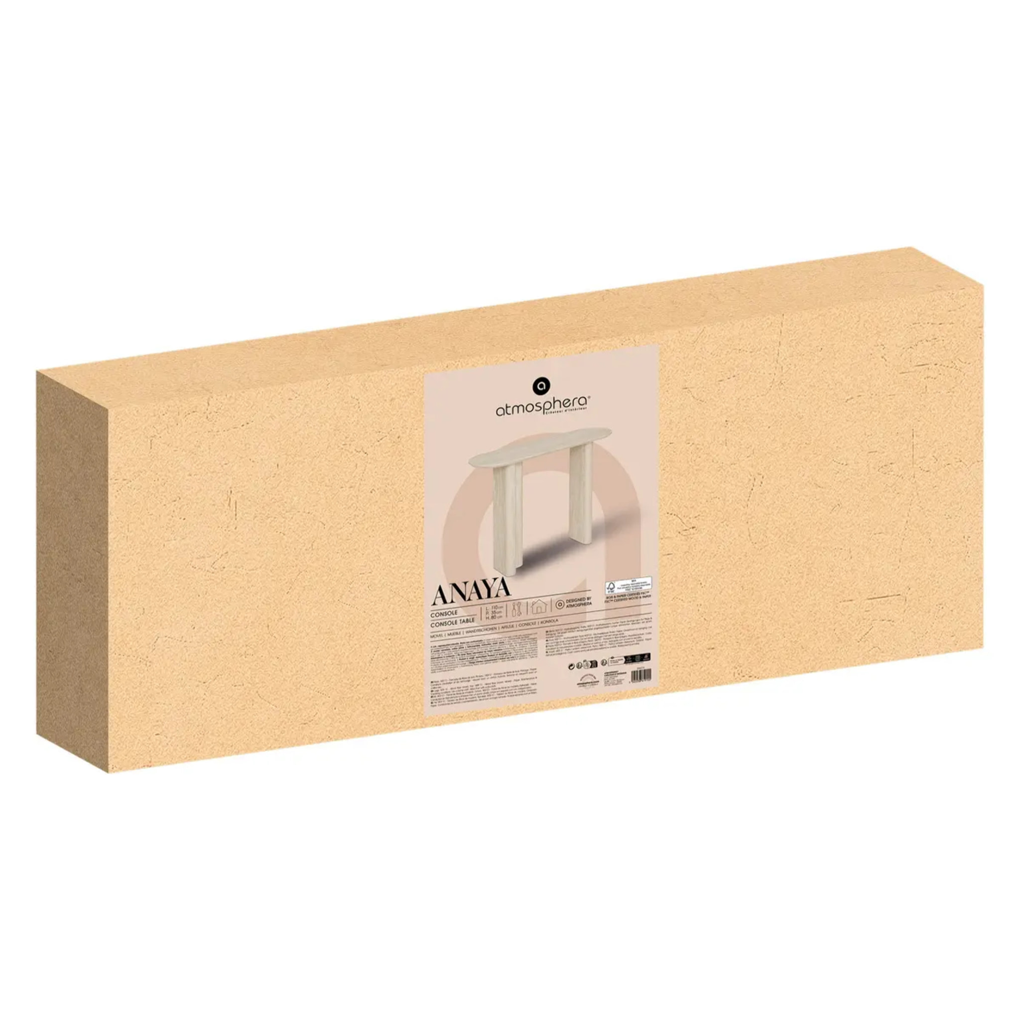 Console Anaya beige 110x35cm