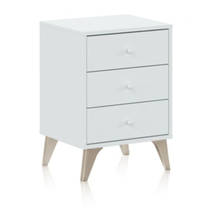 Mesita de noche Iconic Blanco Artik (Blanco Mate)