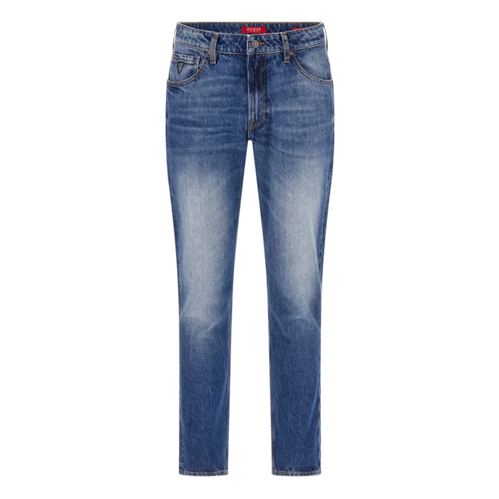 Jeans - coupe regular - 100% coton - bleu denim