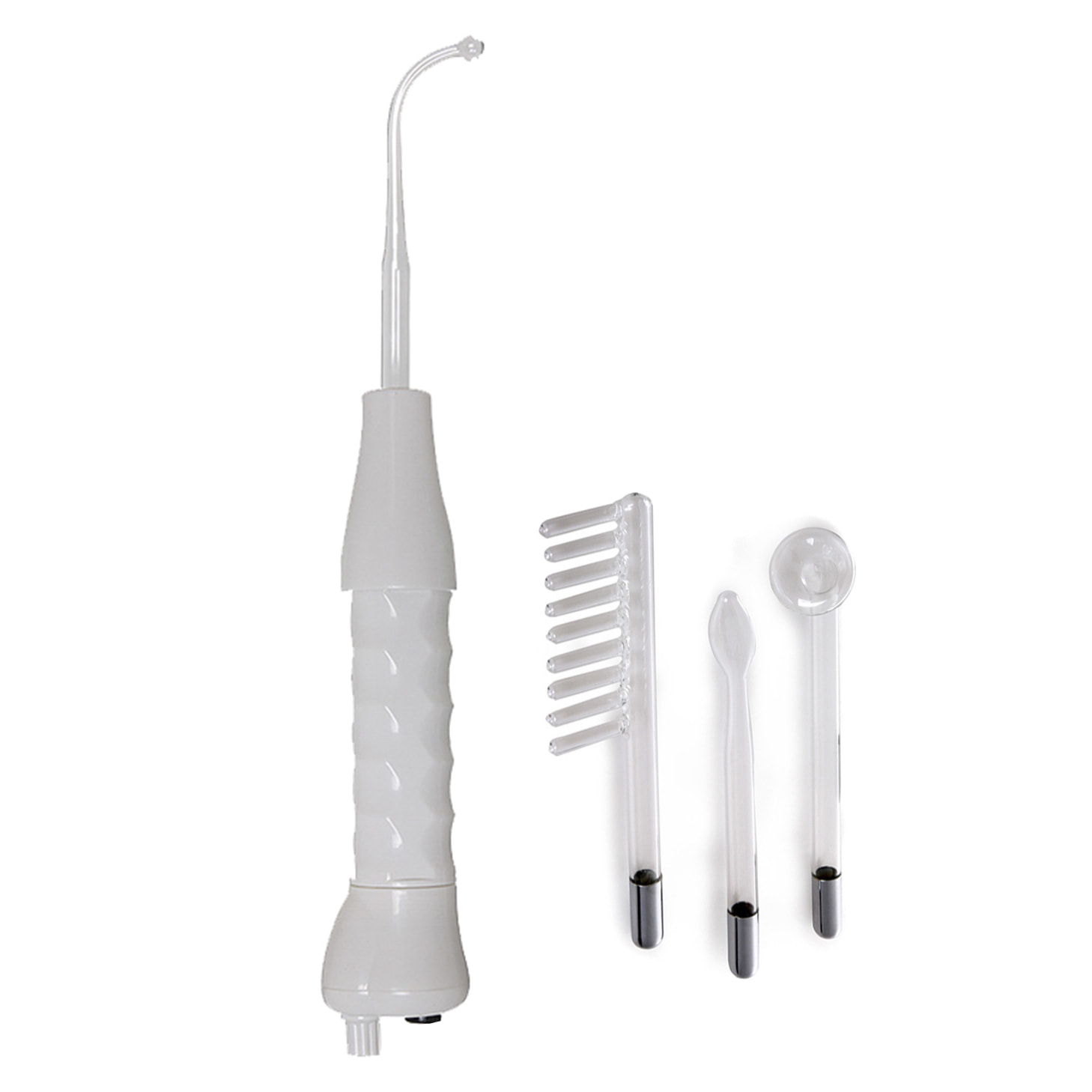 Electroterapia de alta frecuencia, instrumento de belleza portátil. Incluye 4 cabezales.