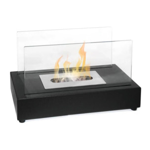 Berlino - Camino a bioetanolo da tavolo per interni ed esterni 35x18xH20,5 cm