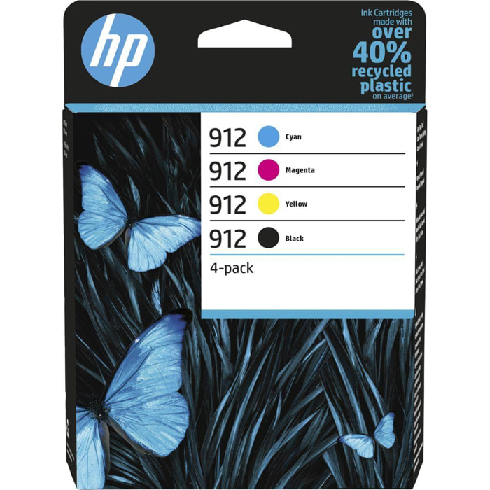 Cartouche d'encre HP 912 noire + 3 couleurs