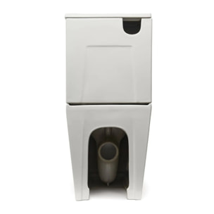 Infinitio WC à poser sans bride évacuation vario + abattant SoftClose + réservoir de chasse d'eau, blanc (SATINF032SREXVPSN)