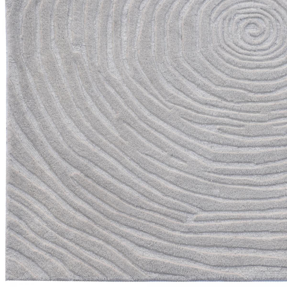 Tapis artisanal CUMINA en laine, tufté main épais et molleux