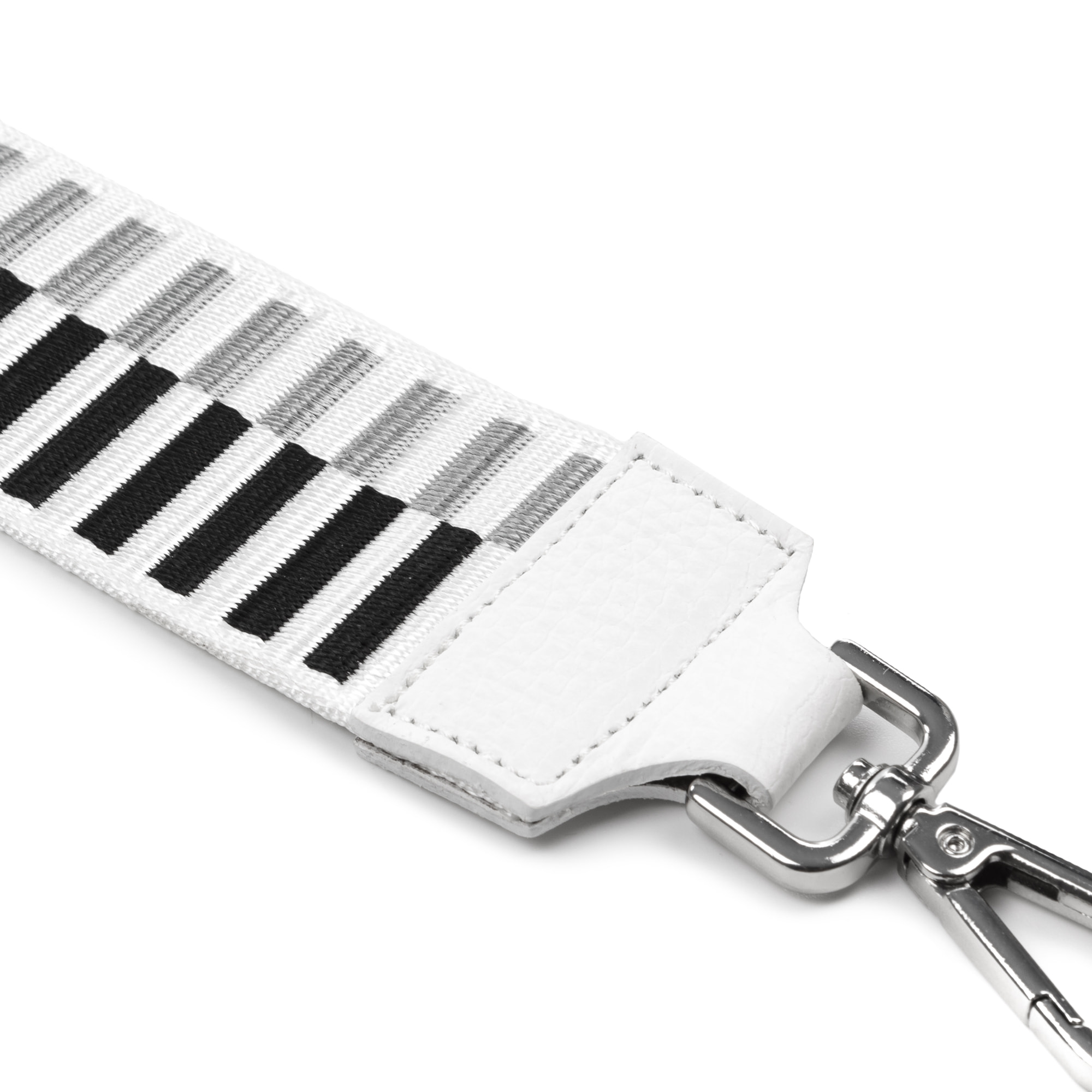 Amato cinturino universale per borse donna. Pelle autentica Dollaro combinata con tessuto.