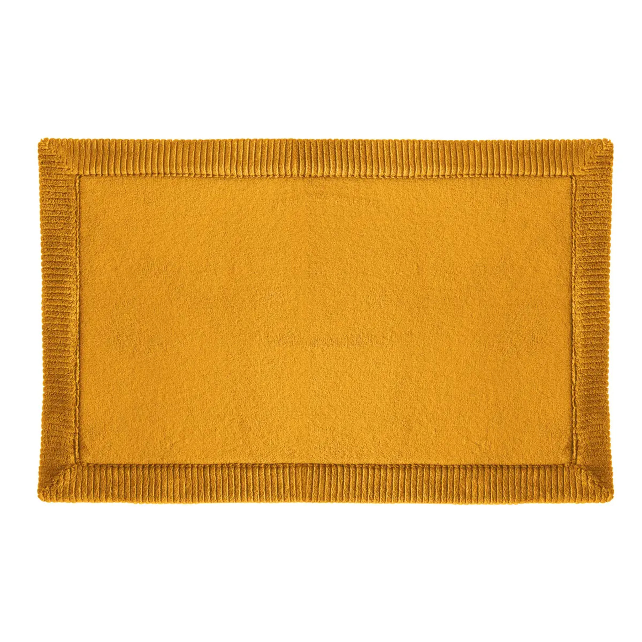 Tapis de bain 80x50 cm Jaune moutarde Modern Color