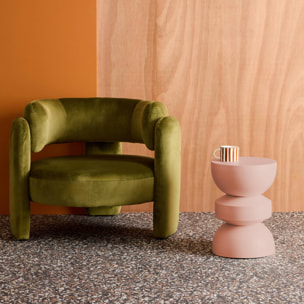 Table d'appoint, bout de canapé, table de chevet métal Ø32 x H43,5cm ASSA