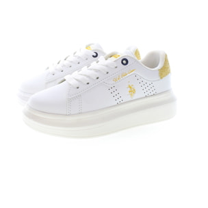 Sneakers U.S. Polo Assn White Yellow