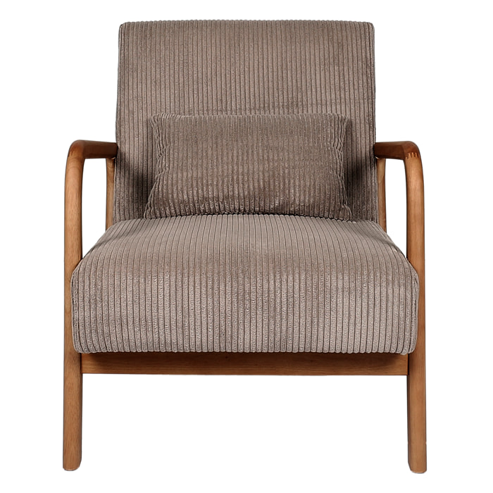 Fauteuil Salon Cotele Scott Taupe
