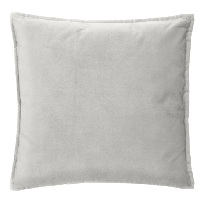Coussin "LILOU" coton blanc ivoire 55x55cm