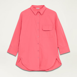 Oltre - Camisa amplia de popelina - Rosa