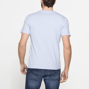 T-SHIRT MANICA CORTA IN COTONE MISTO LINO