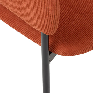Lot Fauteuils "Solea" ambre L59xp55xH78,5cm