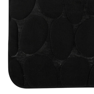 Tapis de bain Microfibre PEBBLE Noir MSV