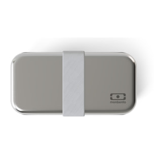 Lunch box en métal micro-ondable Sense Gris Coton 700ml