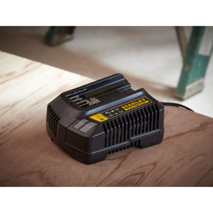 Chargeur batterie lithium-ion 18V 4 Ah, Gamme FATMAX V20 avec une technologie améliorée - STANLEY Fatmax SFMCB14-QW