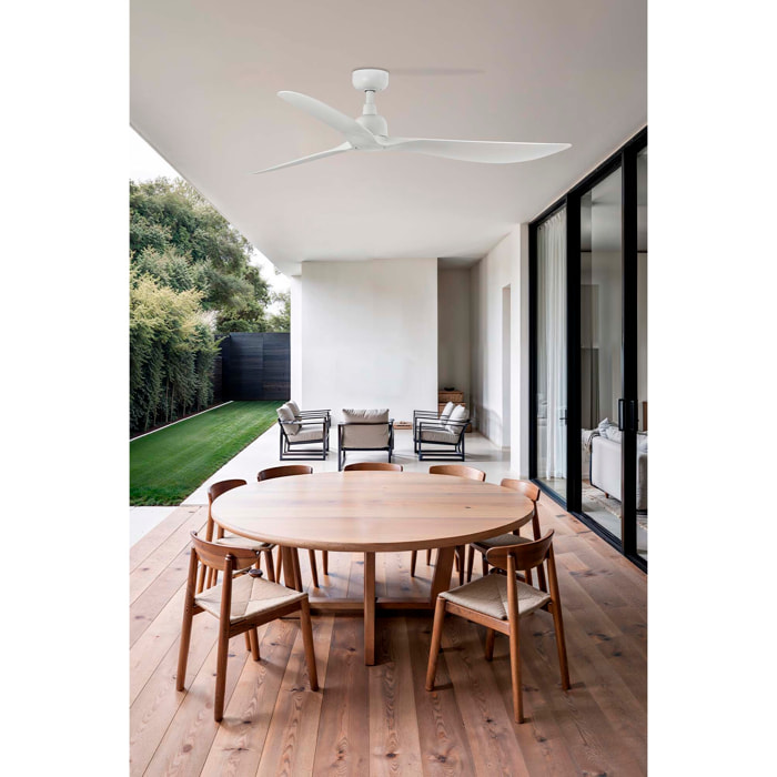 OUTWOOD L Ventilateur de plafond blanc IP44 TUYA