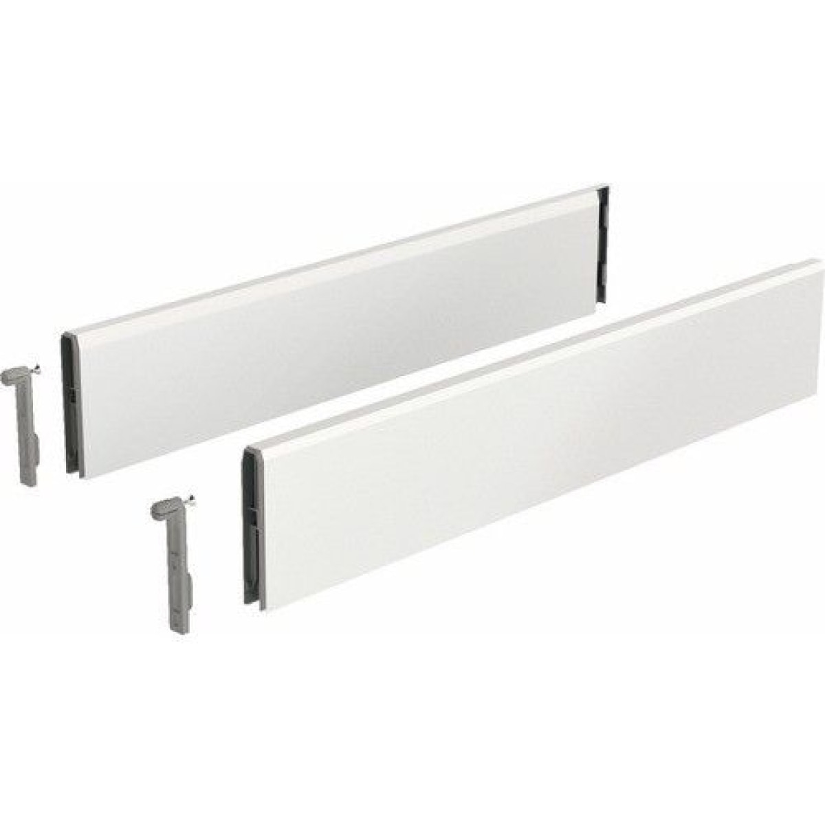 Set HETTICH ArciTech Topside pour tiroir 218/94 ou 250/126 mm - L.500 mm - Blanc - 9122959