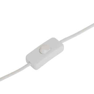 Lampe champignon secteur Lito blanc H24,5cm