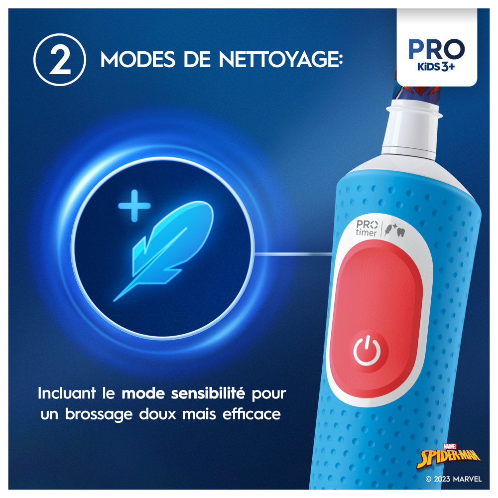 Oral-B Pro Kids Spider-Man Brosse À Dents Électrique
