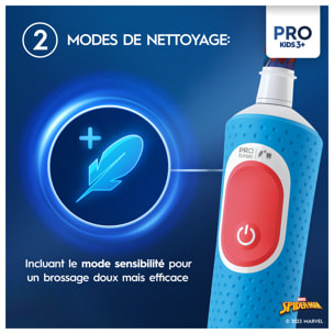 Oral-B Pro Kids Spider-Man Brosse À Dents Électrique