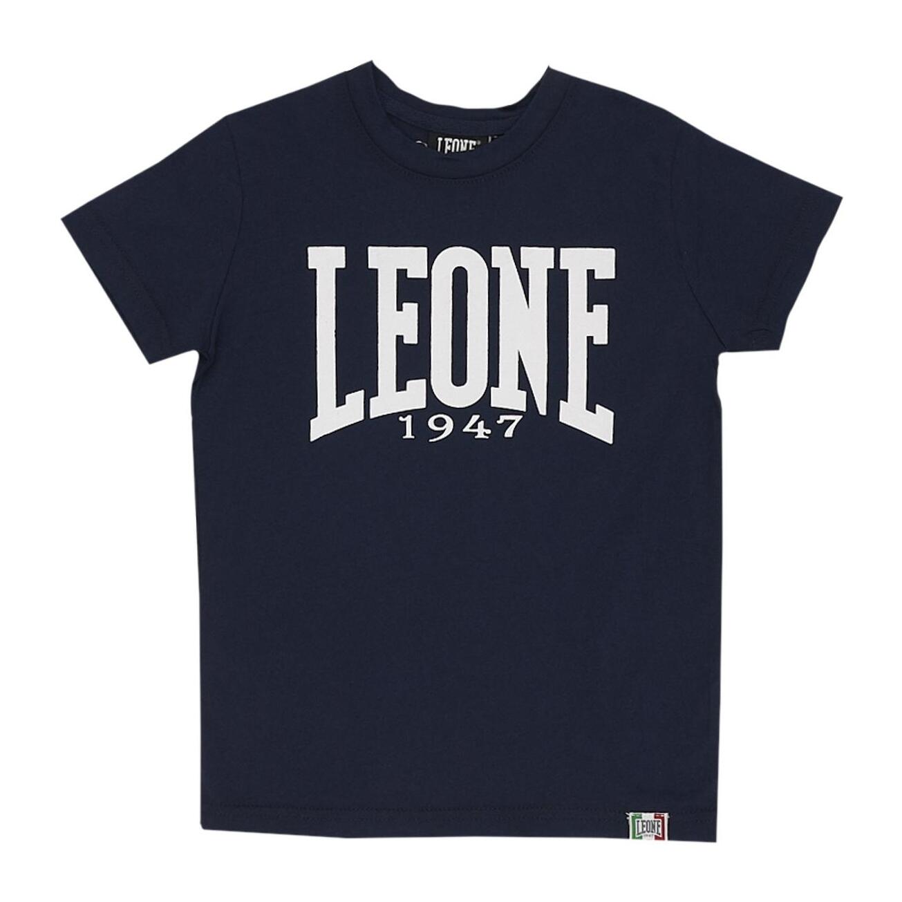 Camiseta básica de manga corta niño logo grande