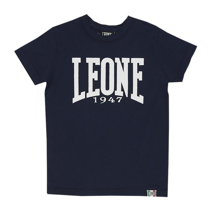 Camiseta básica de manga corta niño logo grande