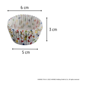 Lot de 50 moules à muffins en papier 6 cm Zenker Haribo