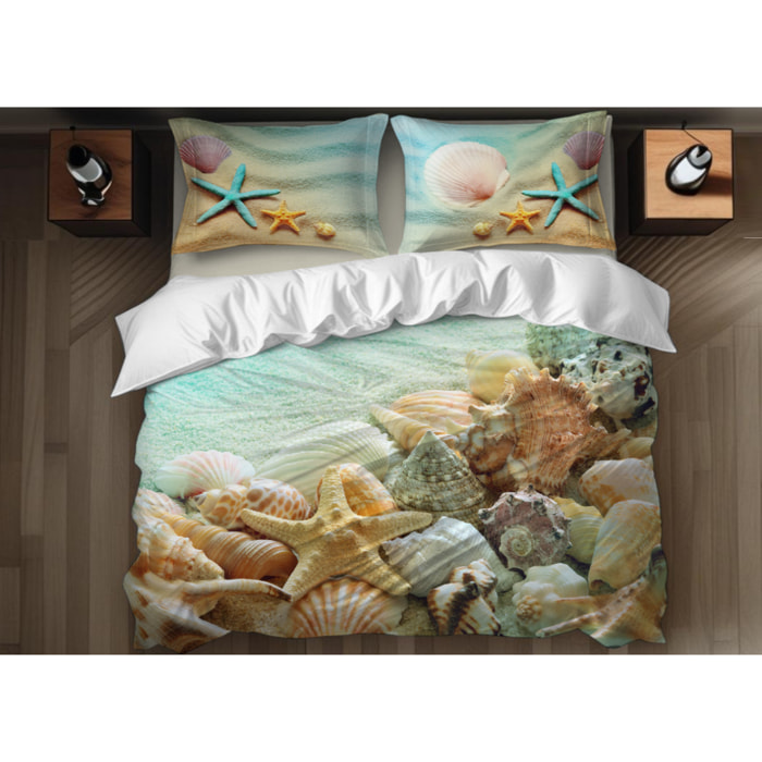 Copripiumino Stampa Digitale Disegno Bahamas Misura Letto Matrimoniale