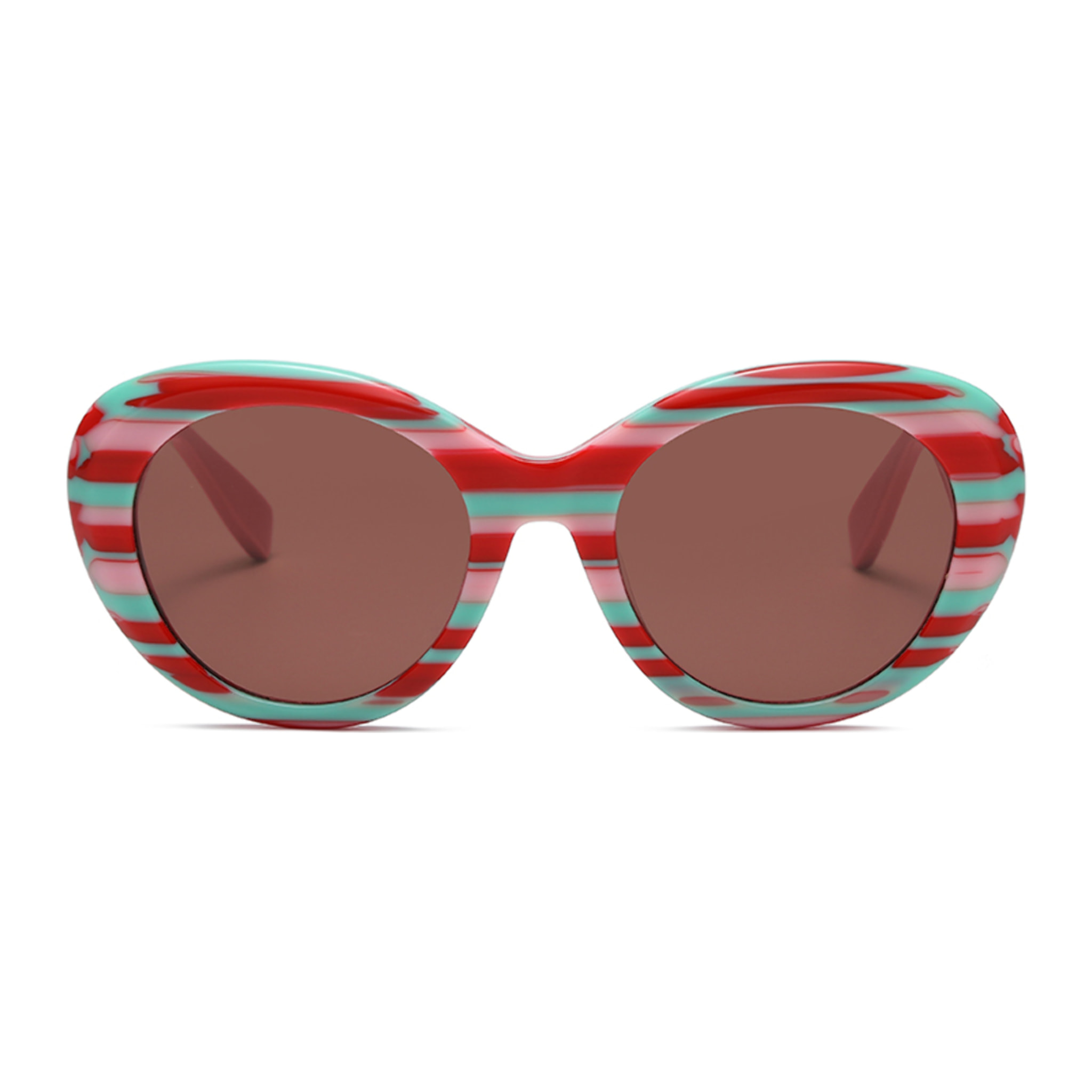 Gafas OCEAN modelo Palombaggia en color Montura rosa floral con lentes moradas