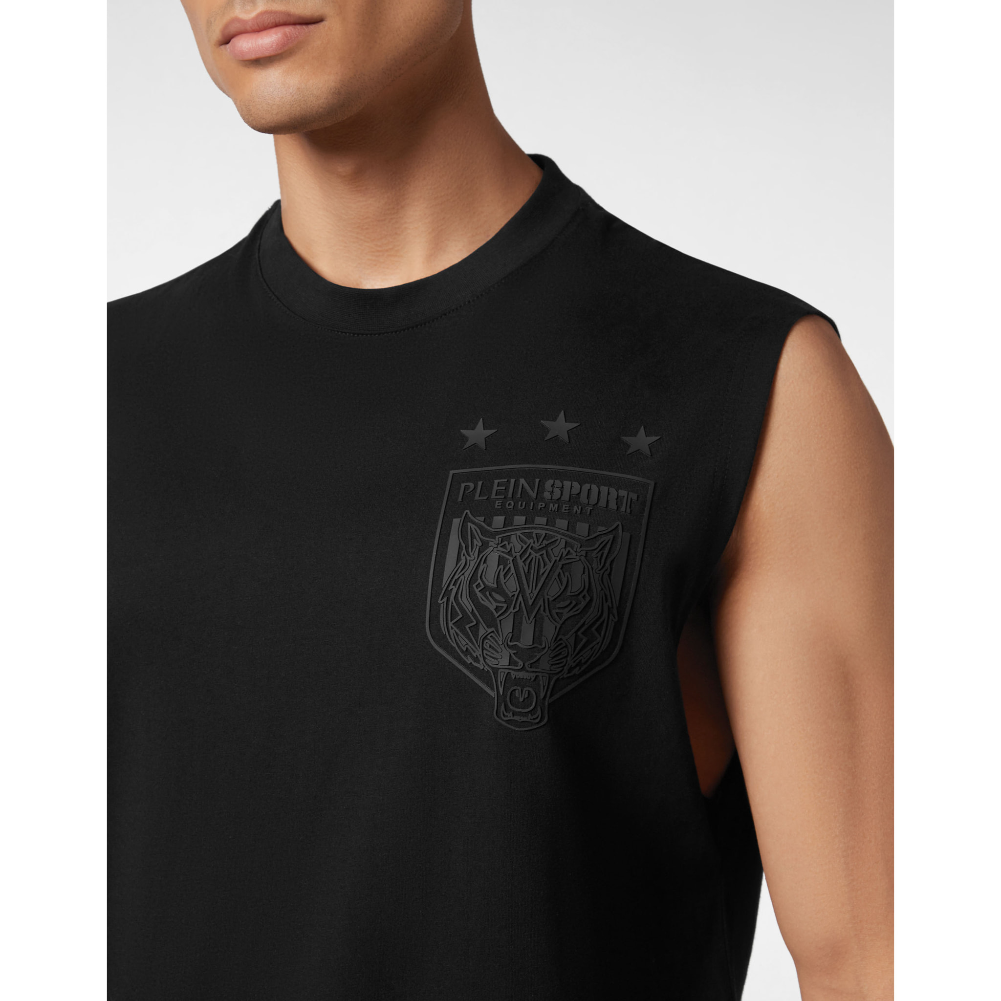 PLEIN SPORT Camiseta Cuello Redondo TIGER