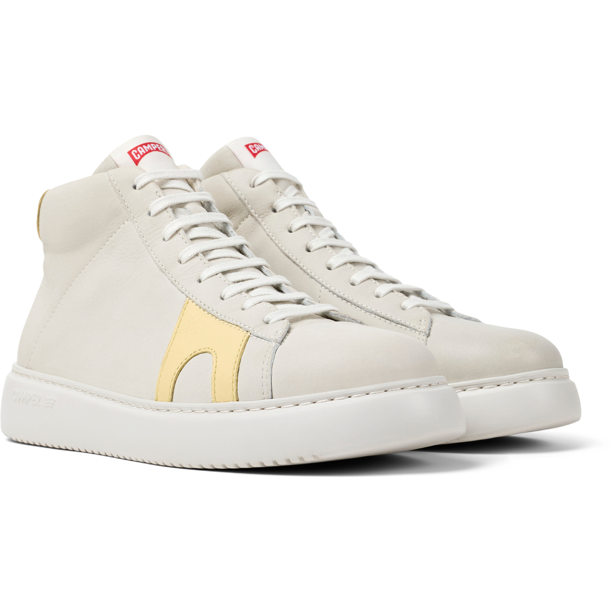 Sneaker-Bootie - CAMPER Runner K21 - Blanco - Cuero liso