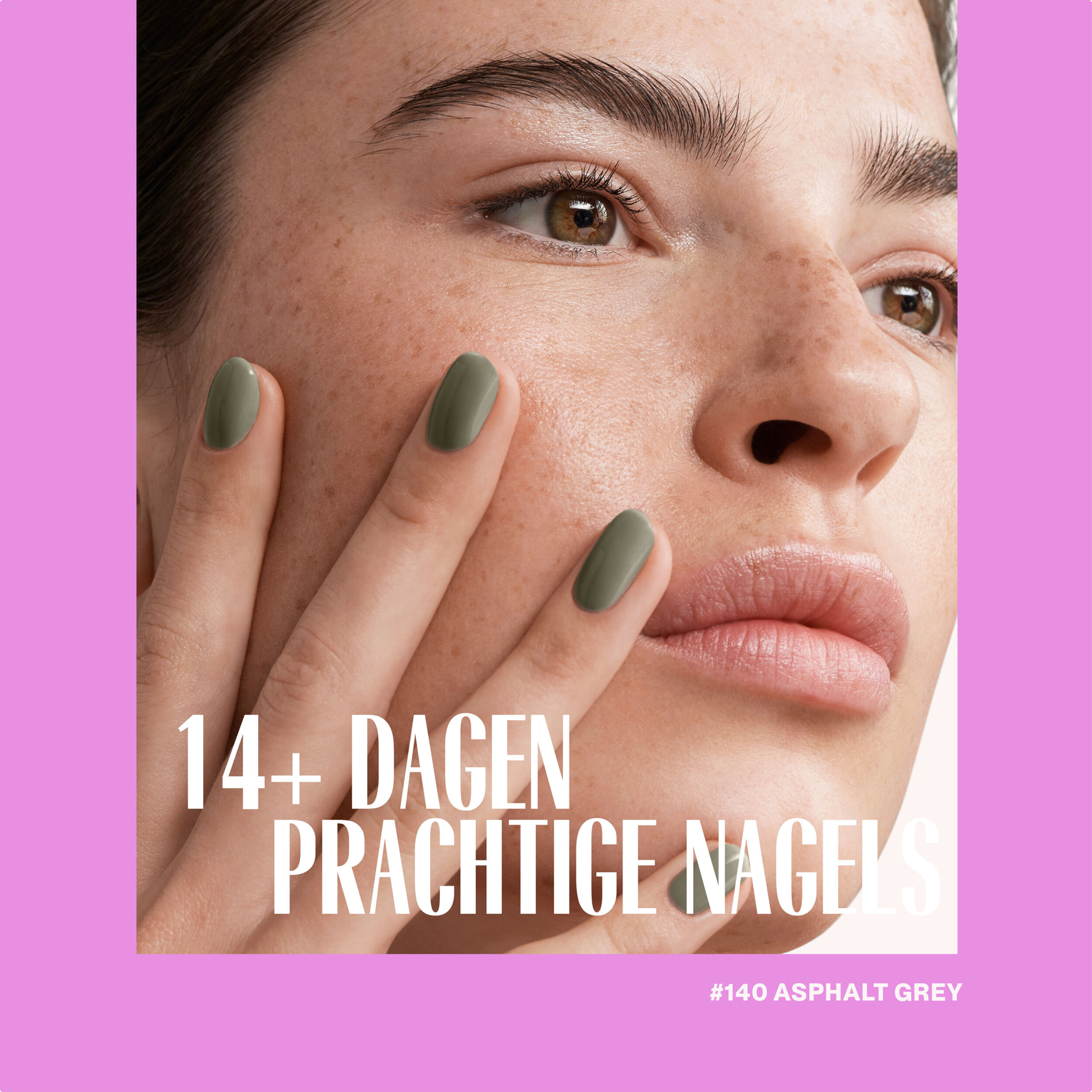 Vernis semi-permanent - 140 Asphalt Grey - 15 ml